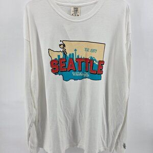 Comfort Colors Seattle Washington Long Sleeve T-Shirt – Size XL NWT Graphic Tee